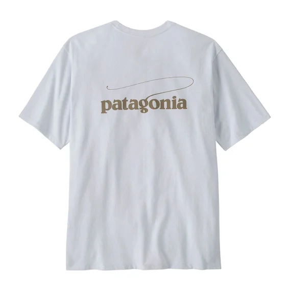 Säker betalning Patagonia M's Casting Logo Responsibili-Tee WHI
