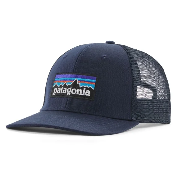 Patagonia P-6 Logo Trucker Hat New Navy Rea