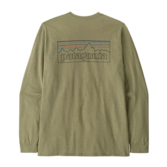 Säker betalning Patagonia M's L/S P-6 Logo Responsibili-Tee POGM