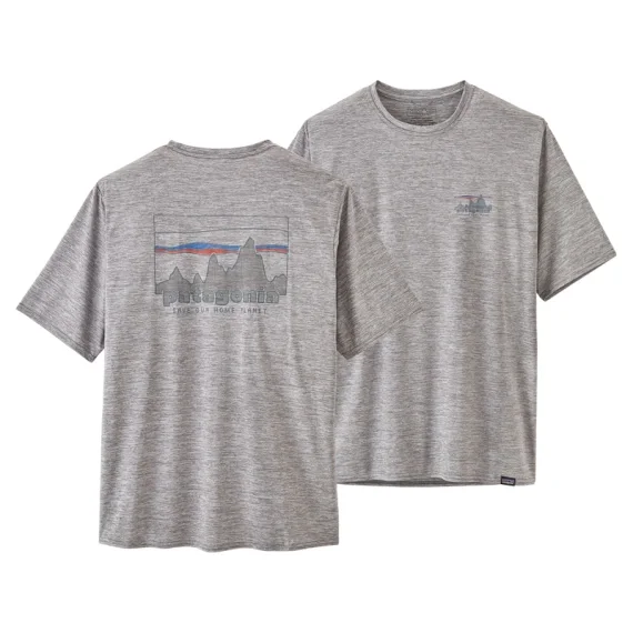 Patagonia M's Cap Cool Daily Graphic Shirt, '73 Skyline: Feather Grey Begränsat antal