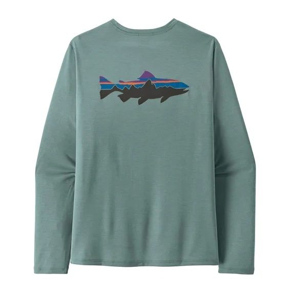 Sista chansen Patagonia M's L/S Cap Cool Daily Shirt Fitz Roy Trout BSLX