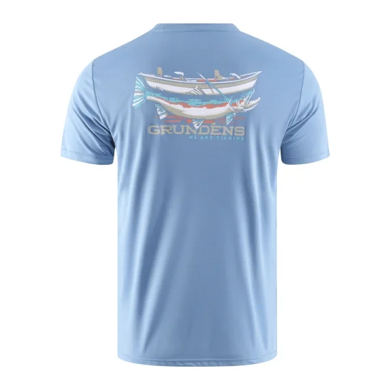 Grundéns Drift Boat SS Tech Tee Captain's Blue Begränsat antal