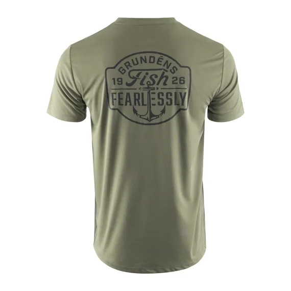 Beställ nu Grundéns Fish Fearlessly SS Tech Tee Forest