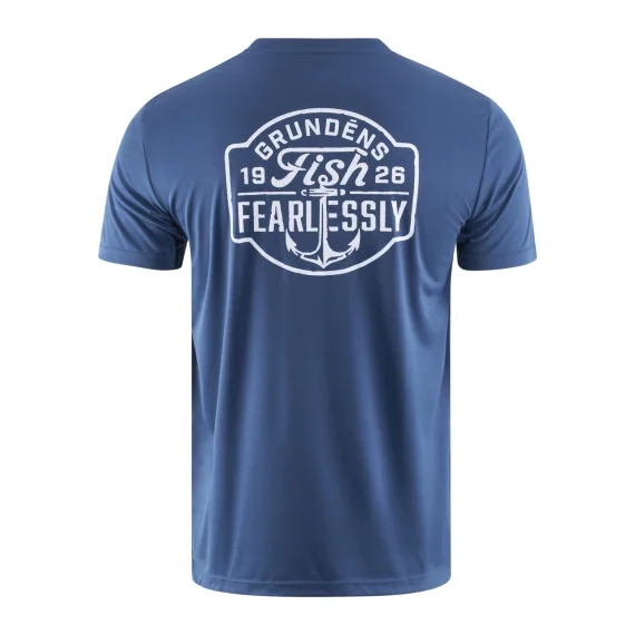 Grundéns Fish Fearlessly SS Tech Tee Blue Abyss Nyhet