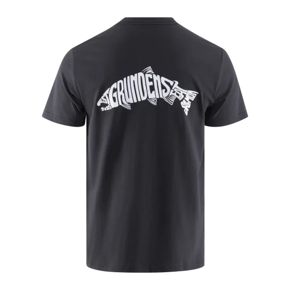 risnedsättning Grundéns Eat Your Words HD Pocket Tee Black Salmon Graphic