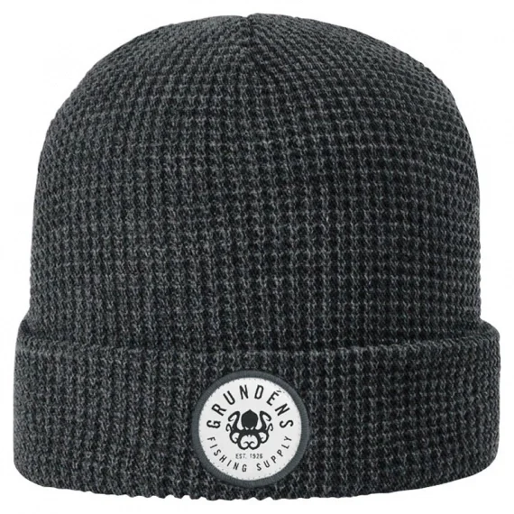Extra rabatt Grundéns Kracken Waffle Beanie Heather Charcoal