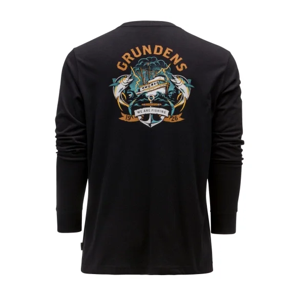 Sista chansen Grundéns Tuna Tattoo LS T-Shirt Black