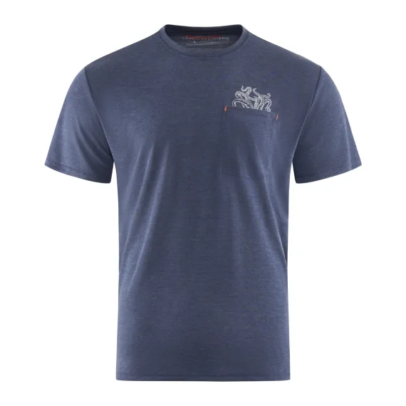 I lager Grundéns Species Pocket Tee Dark Navy Heather