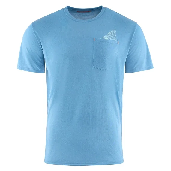 Grundéns Species Pocket Tee Captain's Blue Heather Begränsat antal