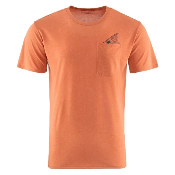 Grundéns Species Pocket Tee Rust Heather Billigare
