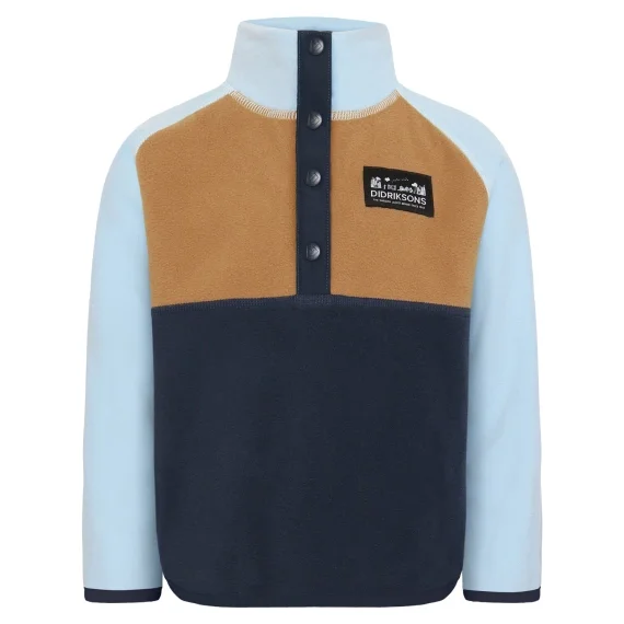 Populär Didriksons Monte Kids Half Button Navy