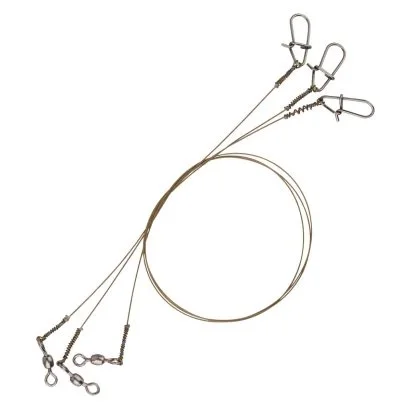 Savage Gear Raw49 Uncoated Trace 20cm 0.27mm 7kg Swivel/Needle Snap 3 Rabatt