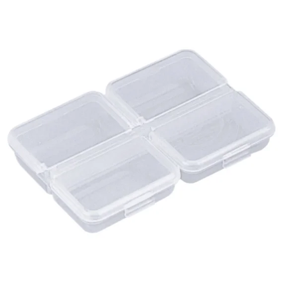Populär Meiho Accessories Box, 95x68x18 - 4 Comp - Clear