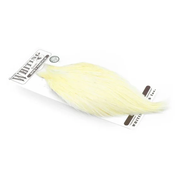 Snabb frakt Whiting Spey Hackle Cape Silver - White