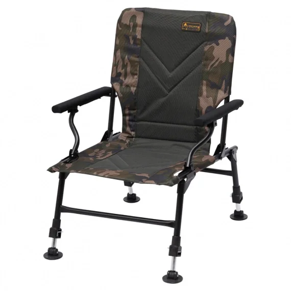 Prologic Avenger Relax Camo Chair W/Armrests & Covers Premium