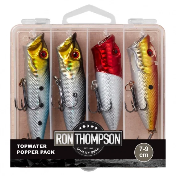DAM/R.T Topwater Popper Pack Inc. Box 7-9cm risnedsättning