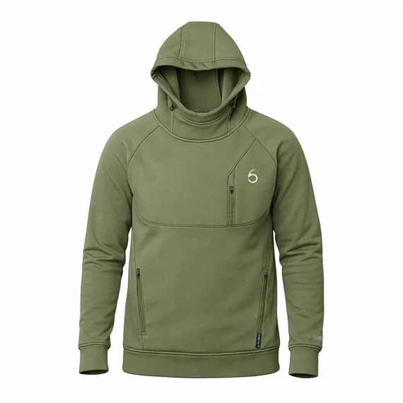 6th Sense FishDock Hoodie Concrete Utförsäljning