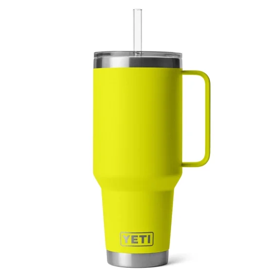Yeti Rambler 42 Oz Straw Mug - Firefly Yellow Sänkt pris