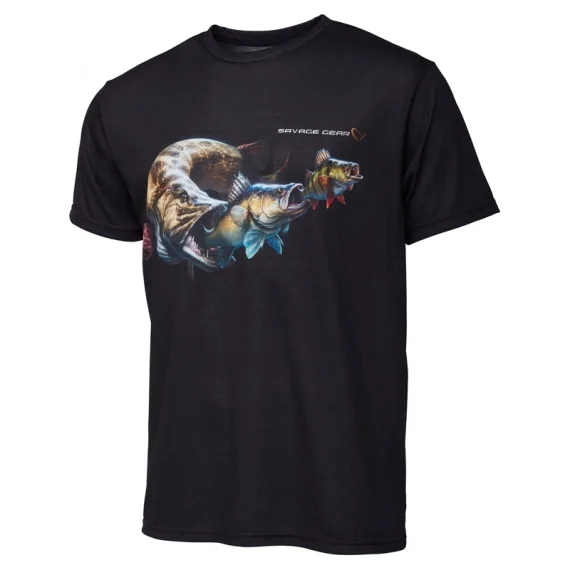Savage Gear Cannibal Tee, Black Nyhet