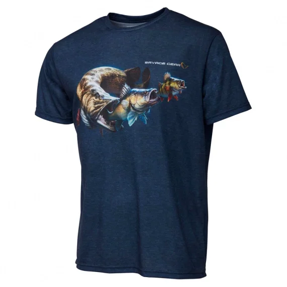 Erbjudandepris Savage Gear Cannibal Tee, Blue