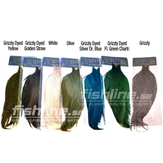 Premium Whiting High & Dry Hackle Cape - WD/Orange