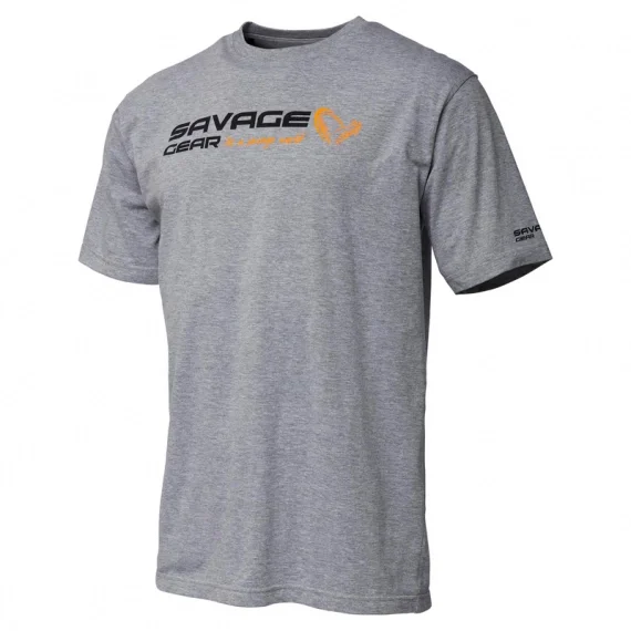 Savage Gear Signature Logo T-Shirt, Grey Melange Begränsat antal
