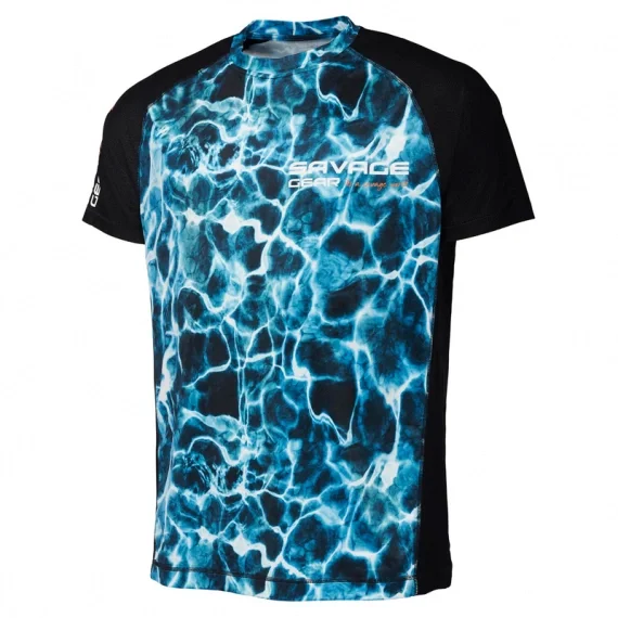 Snabb leverans Savage Gear Marine UV T-Shirt, Sea Blue