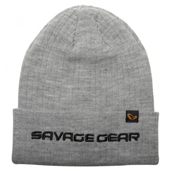 Populär Savage Gear Fold-Up Beanie, Light Grey Melange