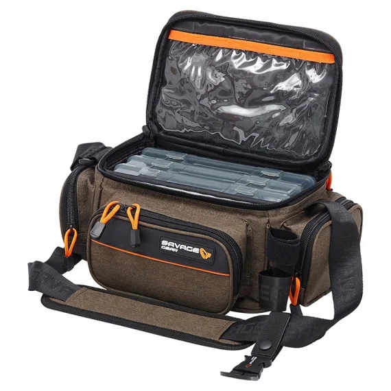 Populärt val Savage Gear System Box Bag M 3 Boxes 5 Bags 20x40x29cm 12L