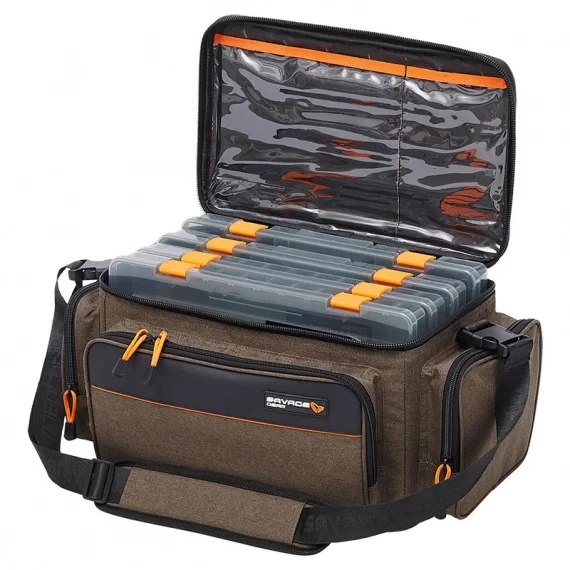 Savage Gear System Box Bag L 4 Boxes 24x47x30cm 18L Rea
