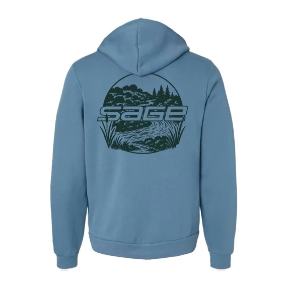 Sage Creekside Zip Hoody Steel Blue Sänkt pris