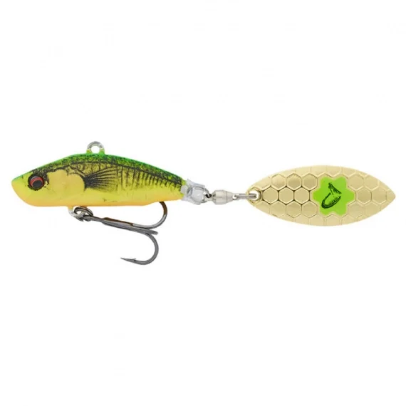 Savage Gear 3D Sticklebait Tailspin 8cm, 18g Sinking - Firetiger Sista chansen