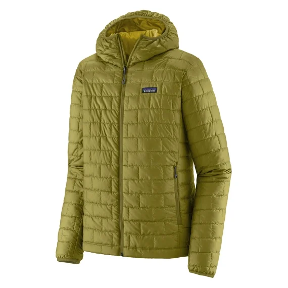 Patagonia M's Nano Puff Hoody Graze Green Fri frakt