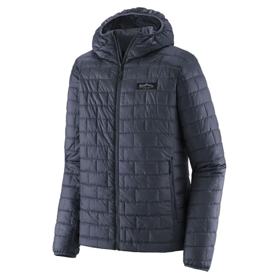 Patagonia M's Nano Puff Fitz Roy Trout Hoody Smolder Blue Billig