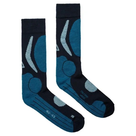Aclima Cross Country Socks Navy Blazer / Blue Sapphire / Azure Blue Beställ nu