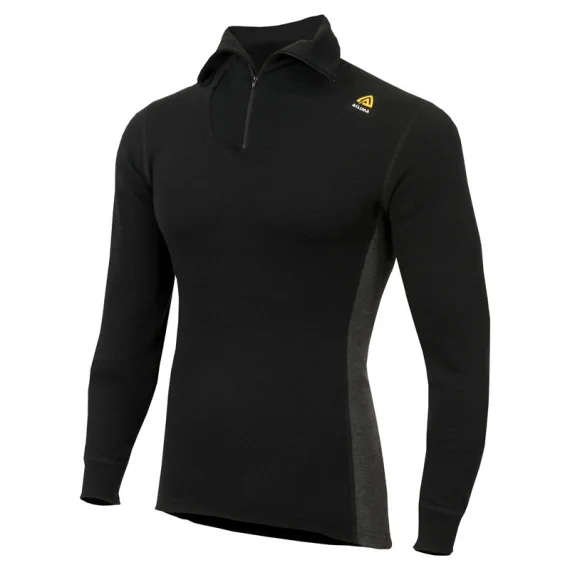 Snabb leverans Aclima WarmWool Polo M's Jet Black