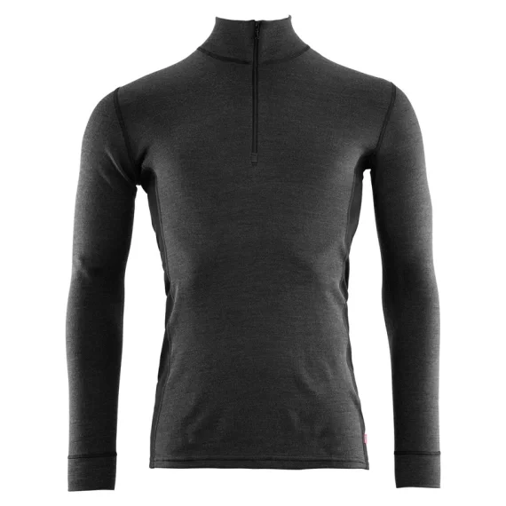 Rabatter Aclima WarmWool Mockneck M's Marengo/Jet Black