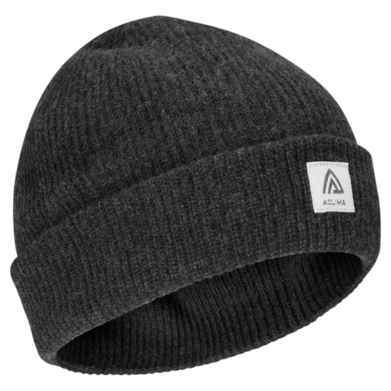 Säker betalning Aclima ReBorn Felted Beanie Dark Grey Melange