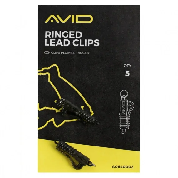 Säker betalning Avid Terminal Tackle Ringed Lead Clip (10st)