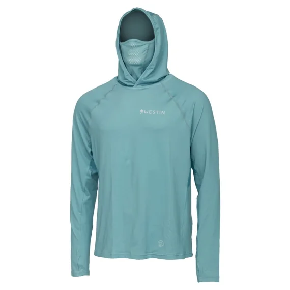 Westin Bay UPF Hoodie W/Neck Gaiter Sea Breeze Begränsat antal
