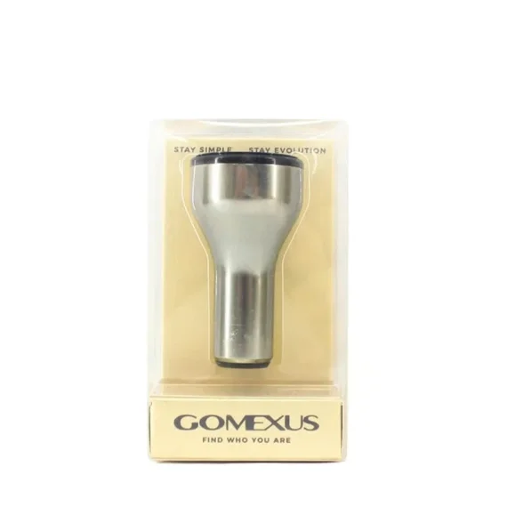 Gomexus 27mm Aluminum Reel Power Knob Silver/Black Erbjudandepris