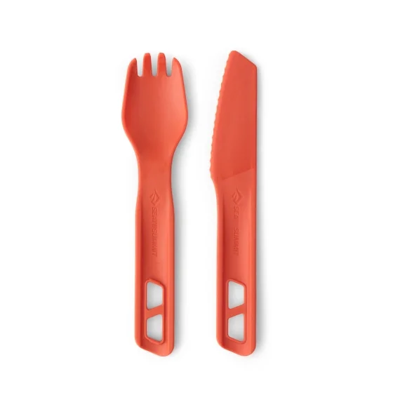 Nedsatt pris Sea To Summit Passage Cutlery Set 2pcs Orange