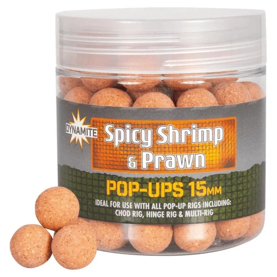 Säker betalning Dynamite Baits Spicy Shrimp & Prawn Pop-Ups 15mm