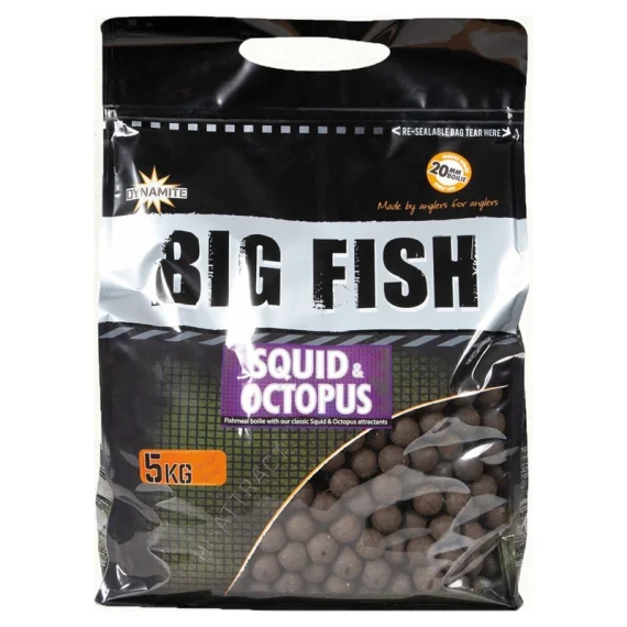 Utförsäljning Dynamite Baits Squid & Octopus Boilies 5kg 15mm