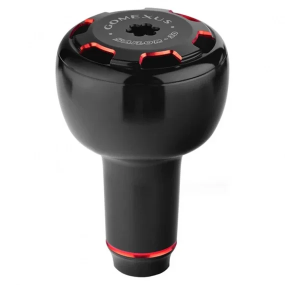 Gomexus 27mm Aluminum Reel Power Knob Black/Red Erbjudandepris