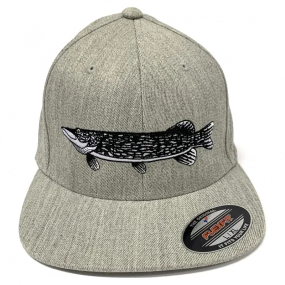 Lågt pris Wolfcreek Pike Logo Fitted Flexfit, Grey Heater