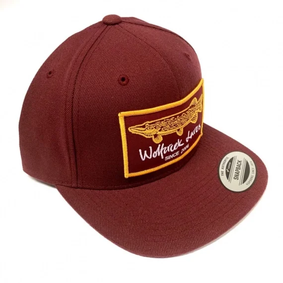 Reapris Wolfcreek Pike Patch Fitted Snapback - Burgundy