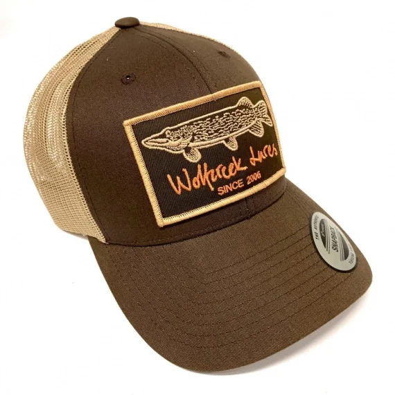 Säker betalning Wolfcreek Pike Patch Trucker Snapback - Brown/Khaki