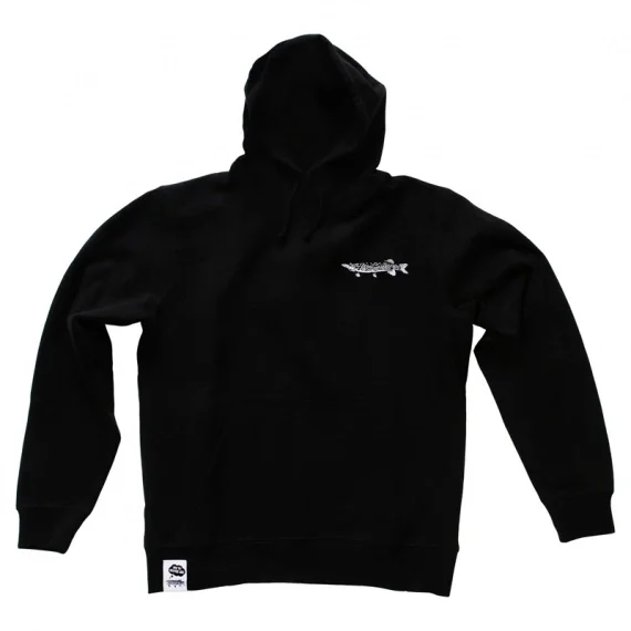 Wolfcreek Lures Pike Logo Hoodie, Black Expressleverans