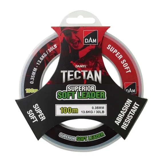 DAM Damyl Tectan Superior Soft Leader 100m - 0.80mm Fri frakt